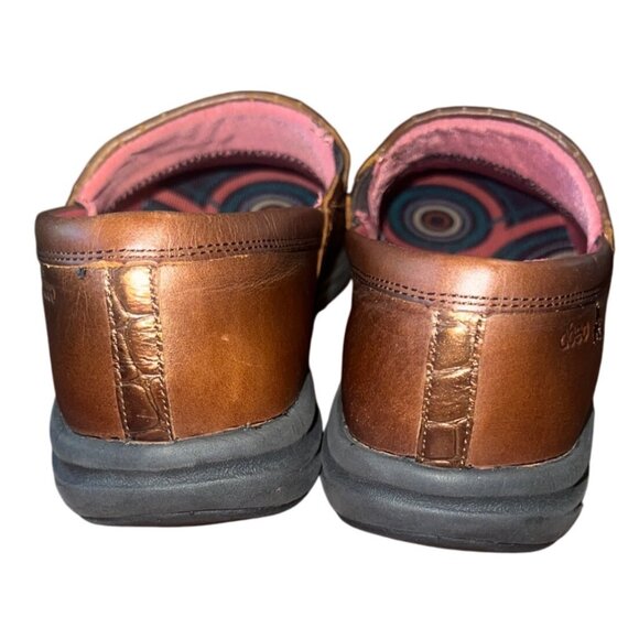 Abeo Cinda Aero System Slip On Flats Shoes Leather Brown Size 7 MED - Picture 3 of 7